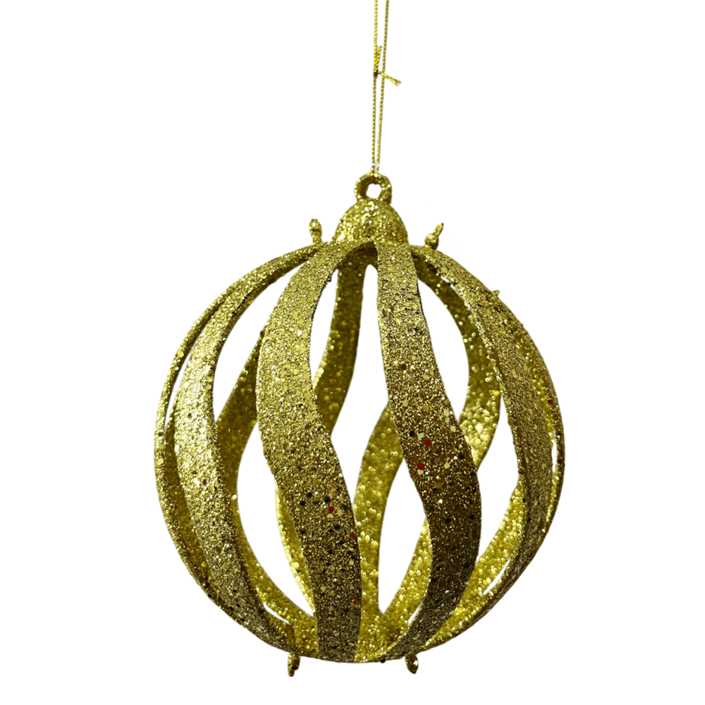 Esfera Navideña Decorativa 15 Cm Dorado - Montefiori Christmas - Titan.com.pa - 7453121094558
