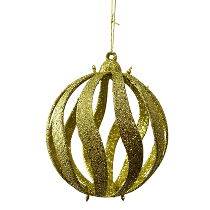 Esfera Navideña Decorativa 15 Cm Dorado - Montefiori Christmas - Titan.com.pa - 7453121094558