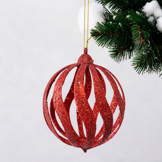 Esfera Navideña Decorativa 15 Cm Rojo - Montefiori Christmas - Titan.com.pa - 7453121094565