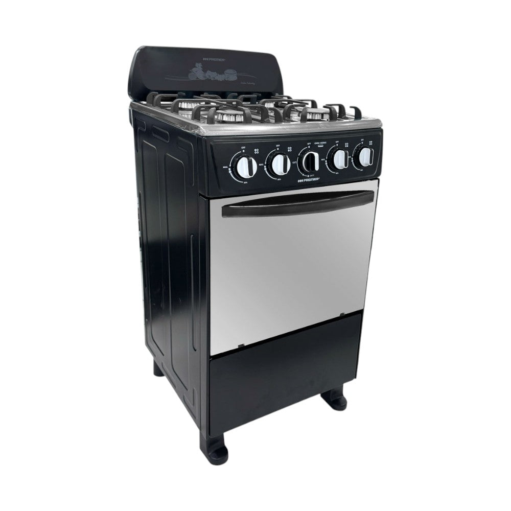 Estufa A Gas 20" Premier / 4 Quemadores / Con Horno / Negro - Premier - Titan.com.pa - 7453064743483