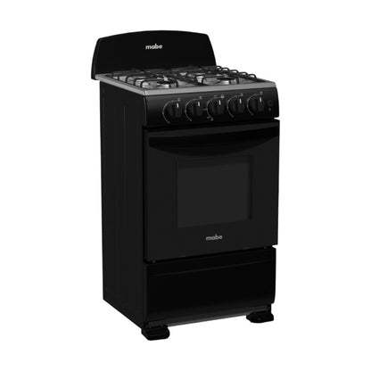 Estufa A Gas Mabe 20" / 4 Quemadores / Inoxidable / Negra - Mabe - Titan.com.pa - 7861032328660