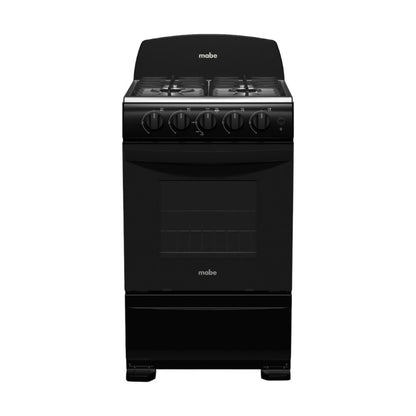Estufa A Gas Mabe 20" / 4 Quemadores / Inoxidable / Negra - Mabe - Titan.com.pa - 7861032328660
