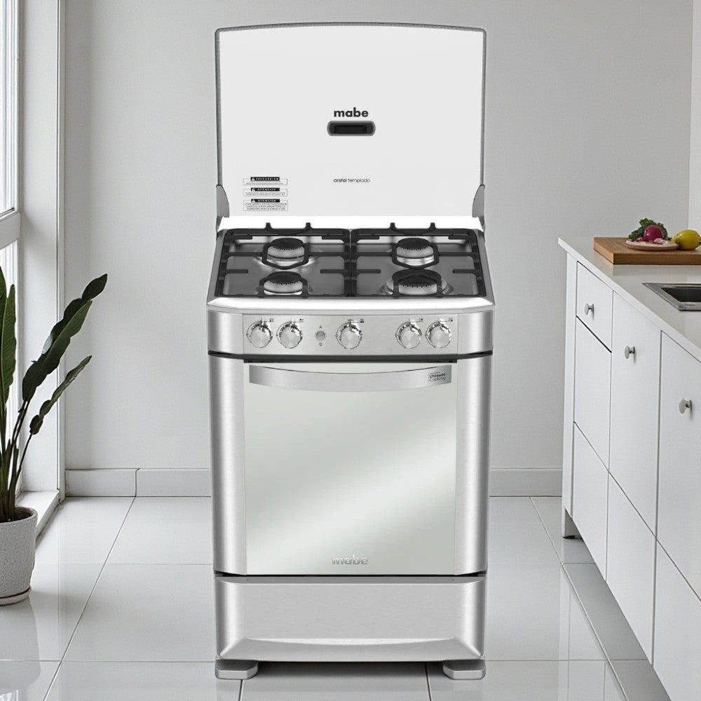 Estufa a Gas Mabe 24" / 4 Quemadores / Easy Clean Pro / Acero Inoxidable - Mabe - Titan.com.pa - 7861032329278