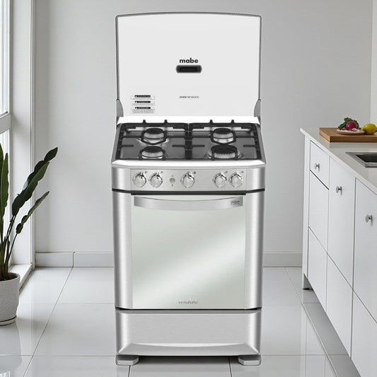 Estufa a Gas Mabe 24" / 4 Quemadores / Easy Clean Pro / Acero Inoxidable - Mabe - Titan.com.pa - 7861032329278