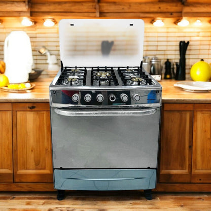 Estufa A Gas Premier 30" de 5 Quemadores / Acero Inoxidable - Premier - Titan.com.pa - 7453064744213