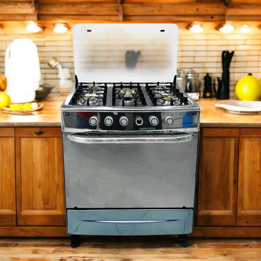 Estufa A Gas Premier 30" de 5 Quemadores / Acero Inoxidable - Premier - Titan.com.pa - 7453064744213