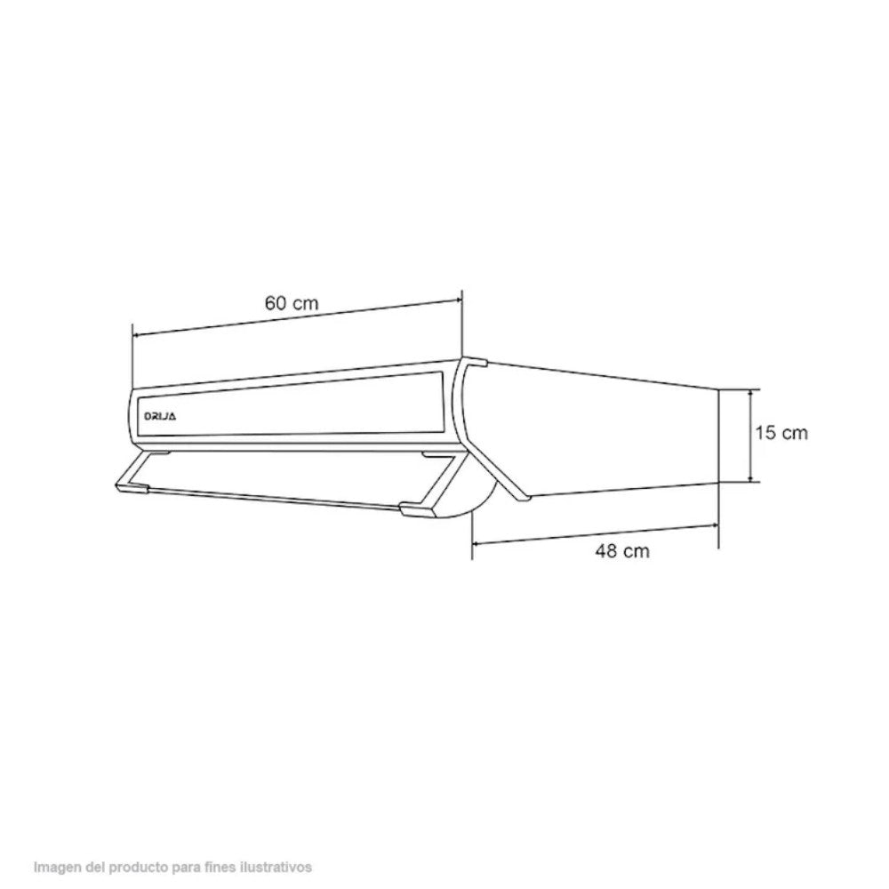 Extractor de Grasa Drija 24" / 3 Velocidades / Acero Inoxidable - Drija - Titan.com.pa - 710497348096