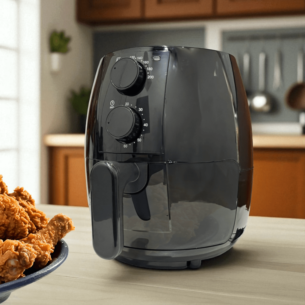 Freidora de Aire Home Elegance de 2.5 L, color negro. Adquiérela en Titán Panamá.