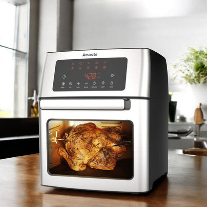 Freidora Sin Aceite Premier 15L - Negro/Plateado - Premier - Titan.com.pa - 2150110090229