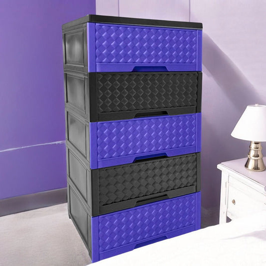Gavetero Moderno Plastek 5 Gavetas / Plástico / Morado - Gris - Plastek - Titan.com.pa - 2150110312703
