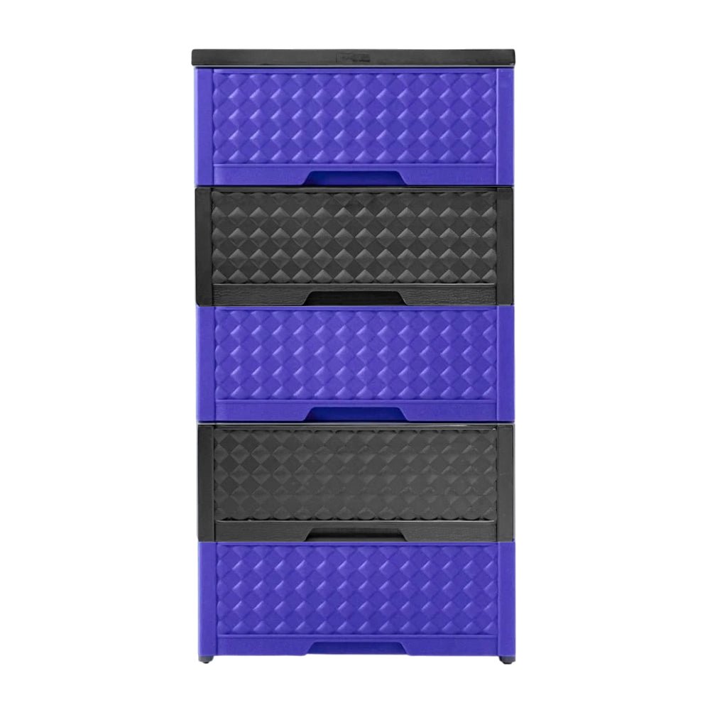 Gavetero Moderno Plastek 5 Gavetas / Plástico / Morado - Gris - Plastek - Titan.com.pa - 2150110312703