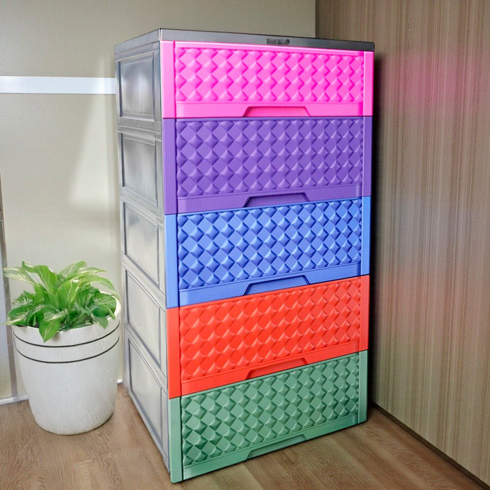 Gavetero Moderno Plastek 5 Gavetas / Plástico / Multicolor - Plastek - Titan.com.pa - 2150110404477