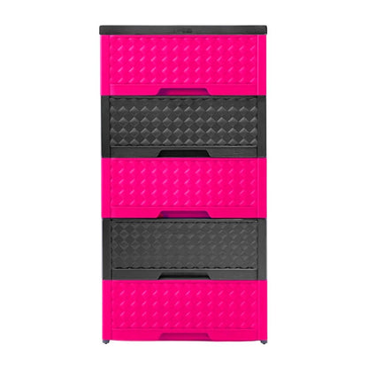 Gavetero Moderno Plastek 5 Gavetas / Plástico / Rosado - Gris - Plastek - Titan.com.pa - 2150110312697