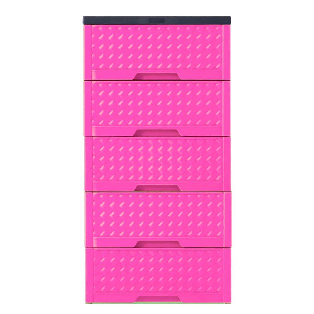 Gavetero Moderno Plastek 5 Gavetas / Rosado - Plastek - Titan.com.pa - 2150110312635