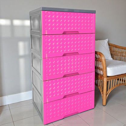 Gavetero Moderno Plastek 5 Gavetas / Rosado - Plastek - Titan.com.pa - 2150110312635