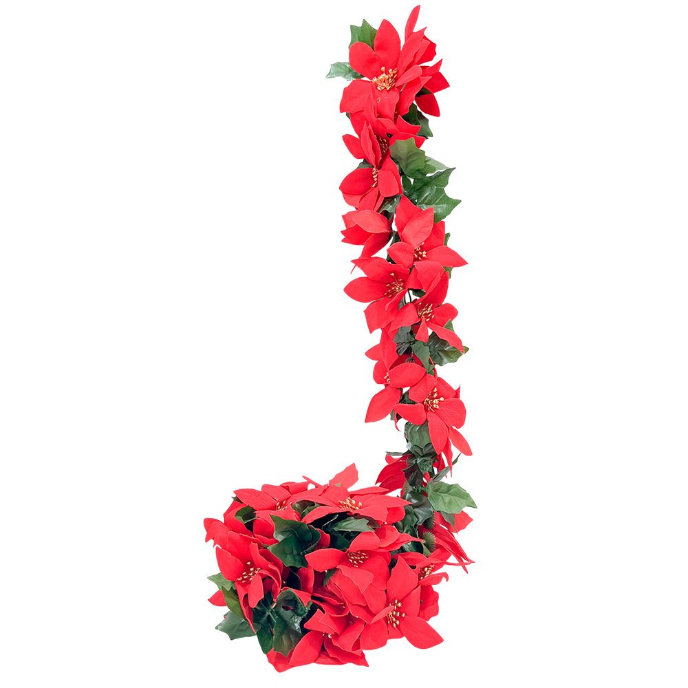 Guirnalda Poinsettia 180 cm / Christmas Elegance - Christmas Elegance - Titan.com.pa - 2100000186013