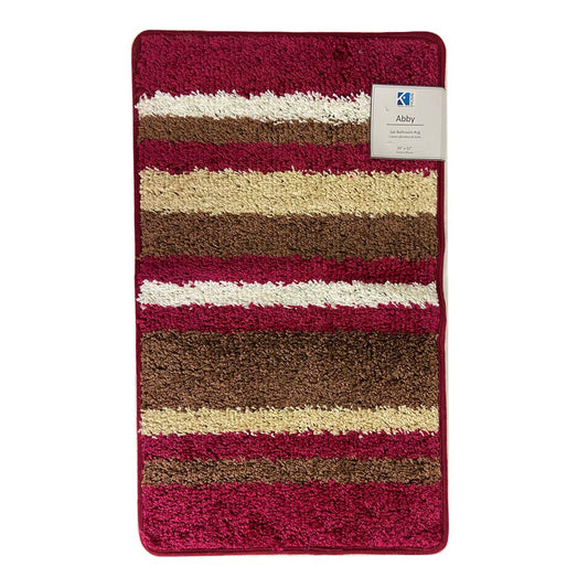 Alfombra de Baño Easy Home Abby 1 Pieza 51 cm x 81 cm - Rojo oscuro