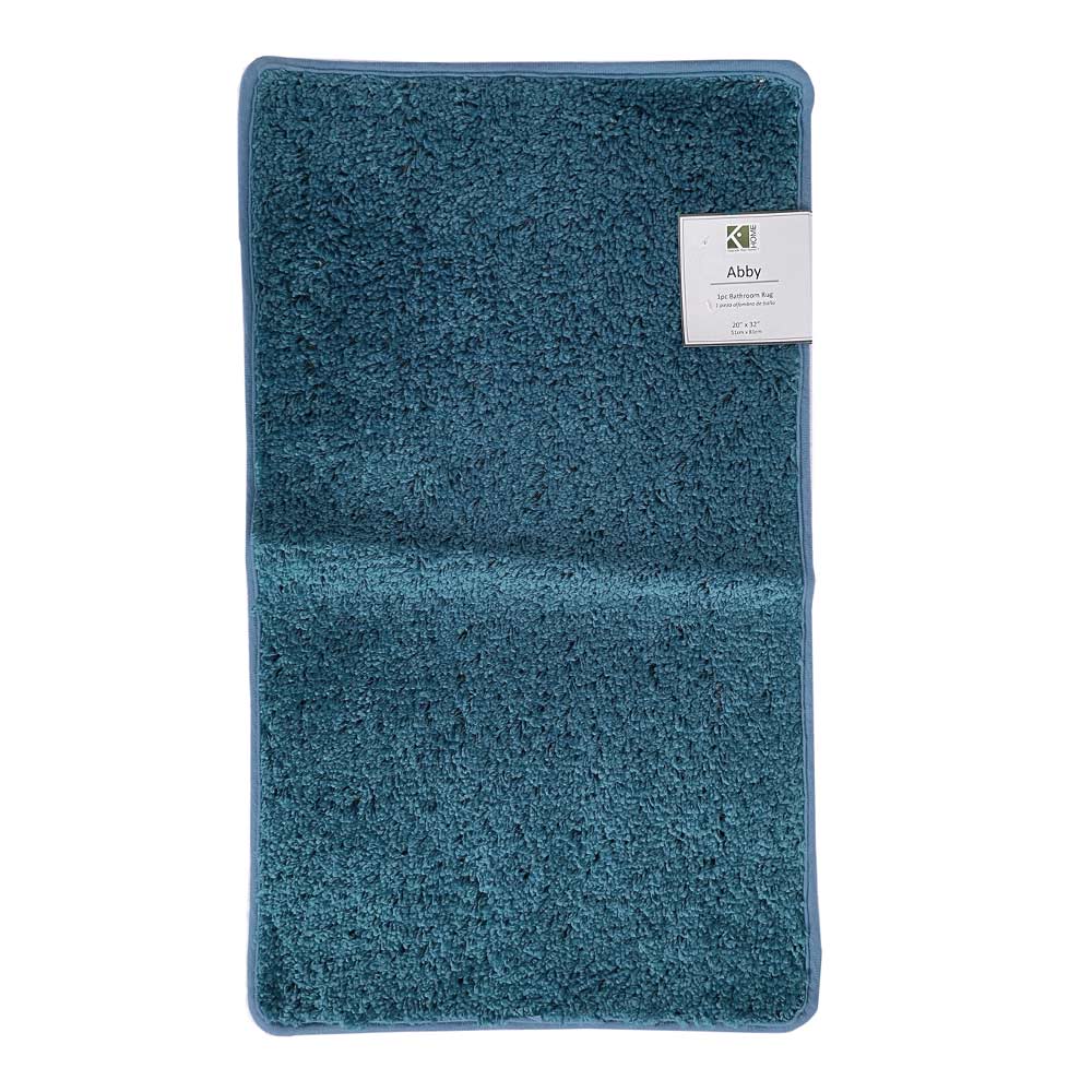 Alfombra de Baño Easy Home Layla 51 cm x 81 cm - Aguamarina oscuro