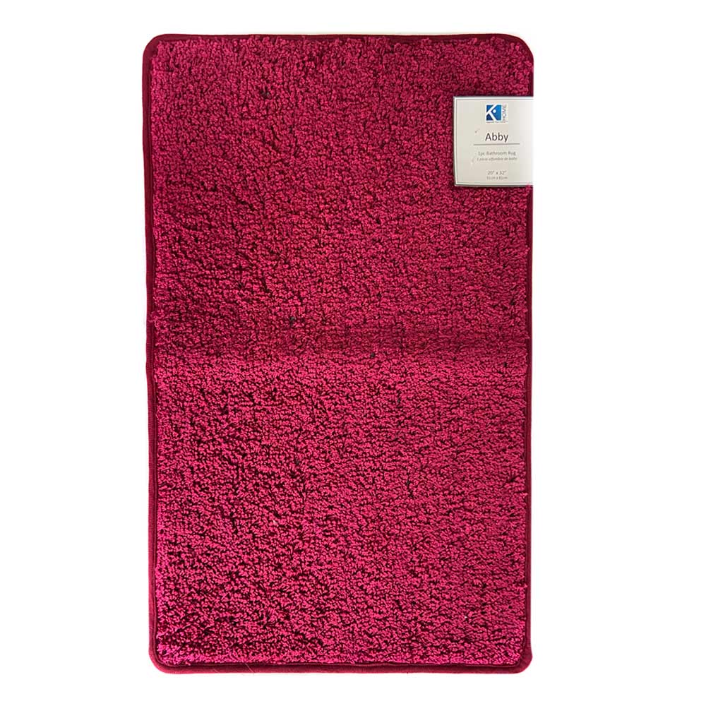 Alfombra de Baño Easy Home Layla 51 cm x 81 cm - Rojo oscuro