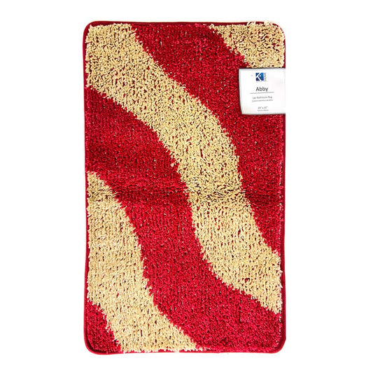 Alfombra de Baño Easy Home Stripe 1 Pieza 51 cm x 81 cm - Rojo