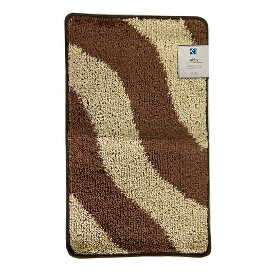 Alfombra de Baño Easy Home Stripe 1 Pieza 51 cm x 81 cm - Chocolate