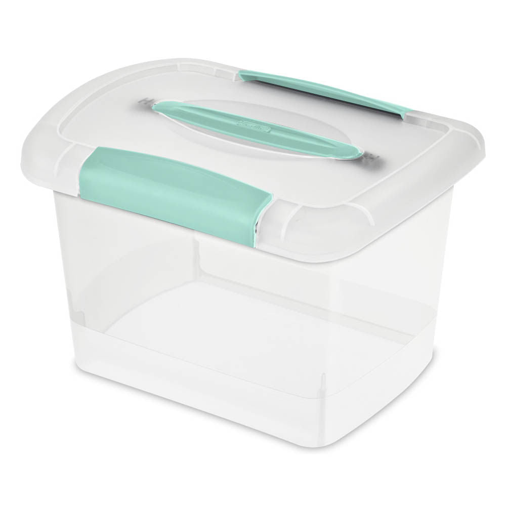 Caja Multiuso Sterilite Plástico Con Tapa de 17.8 cm x 20 cm x 26.7 cm