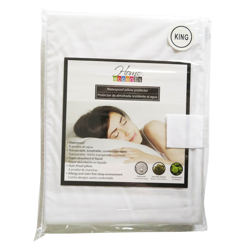 Protector de Almohada King Home Accents Impermeable