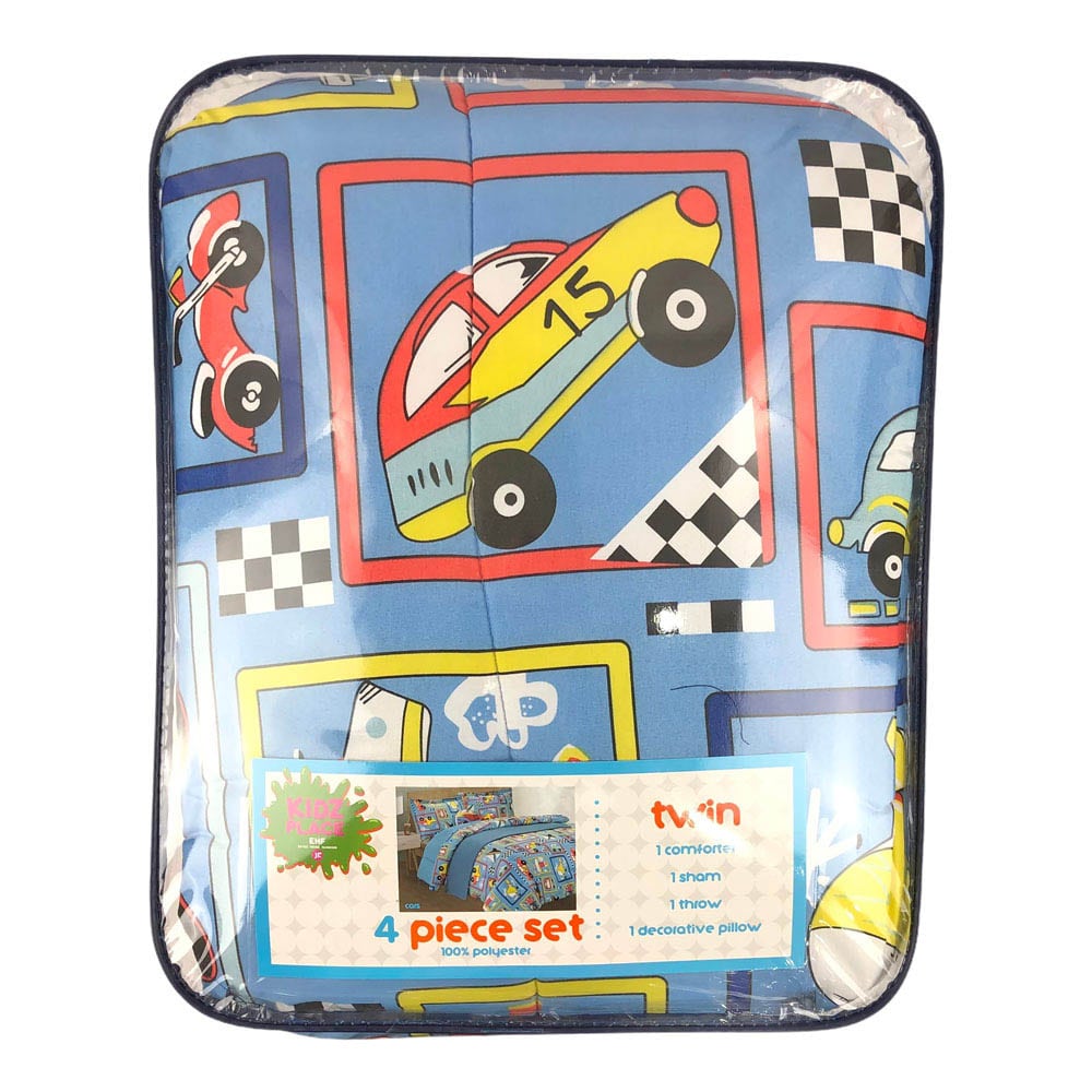 Comforter Estex Cars 4 Piezas Infantil - TWIN