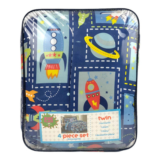Comforter Estex Planes Set 4 Piezas Infantil - TWIN