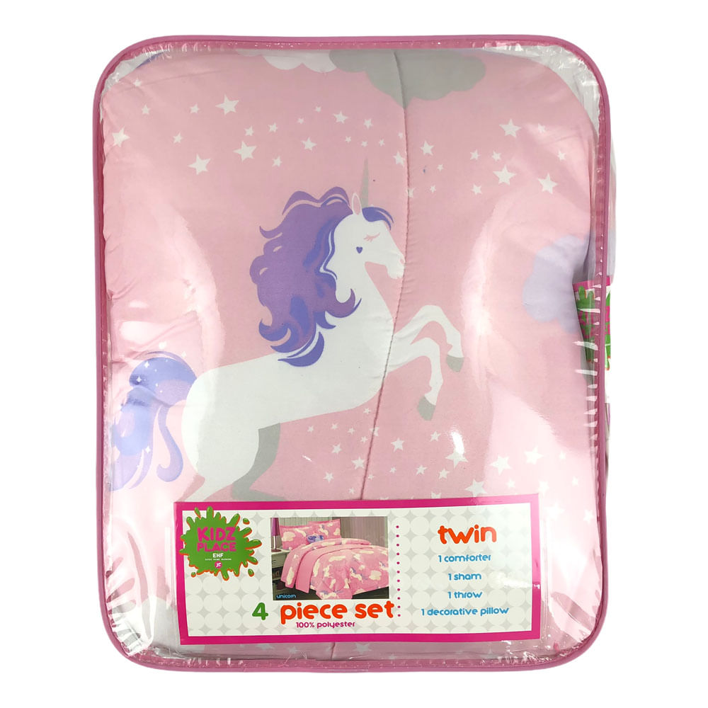 Comforter Estex Unicorn 4 Piezas Infantil - TWIN