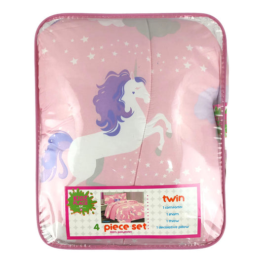 Comforter Estex Unicorn 4 Piezas Infantil - TWIN