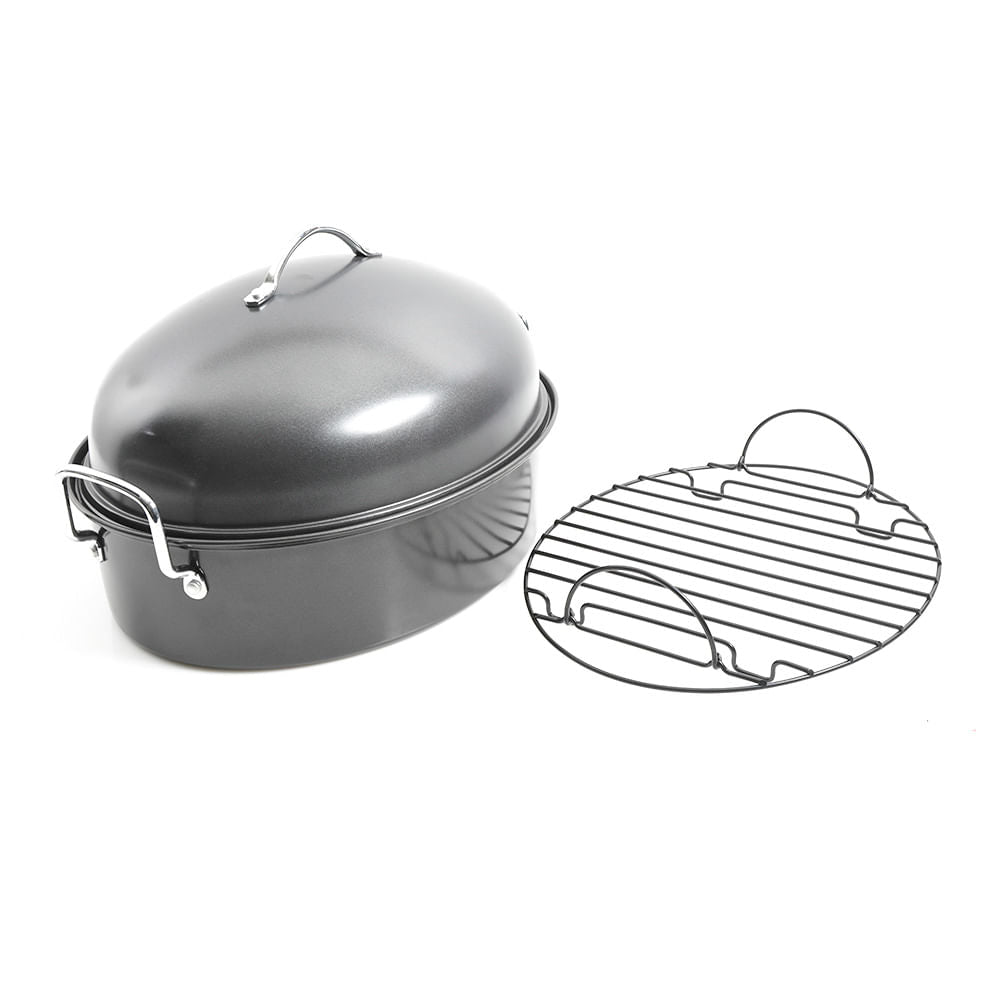 Bandeja Para Asar Gibson Ovalada Con Tapa