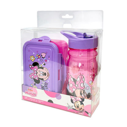 Envase Plástico de 600 Ml Minnie Mouse Con Botella