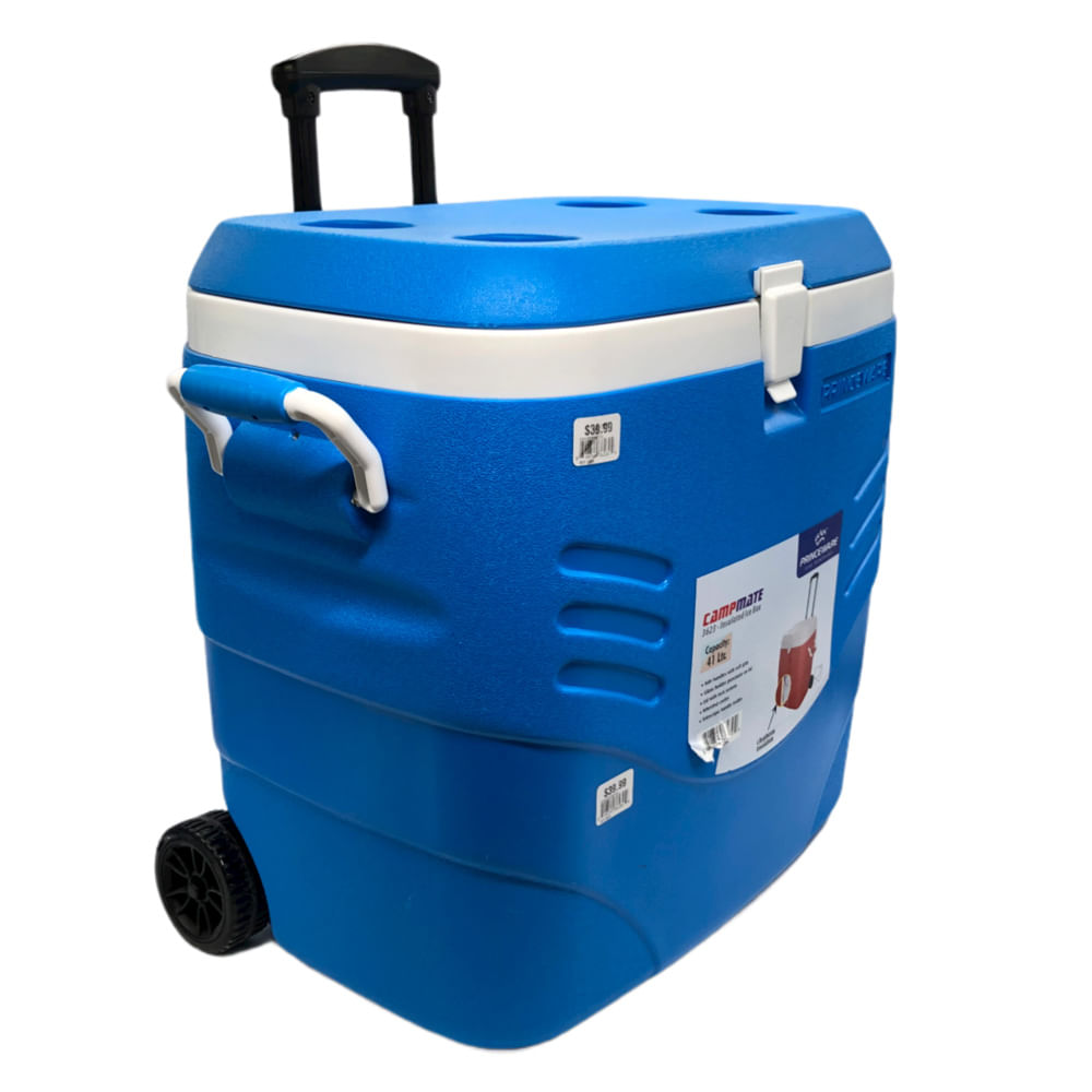 Cooler Plástico Princeware Con Rueda 41 L