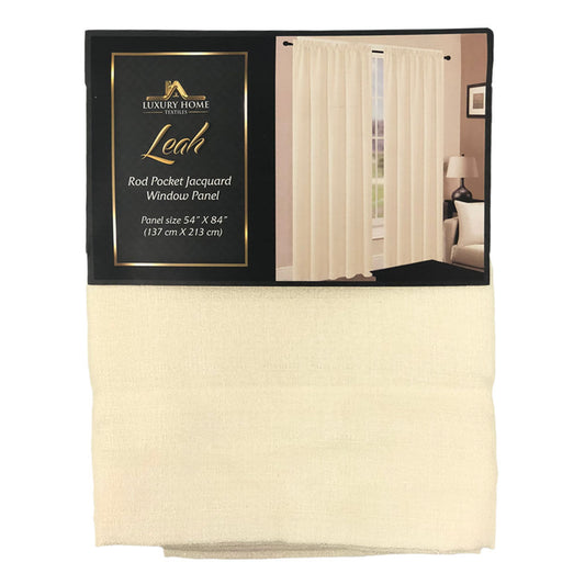 Cortina Luxury Leah Rod Pocket 54" x 84" - Blanco