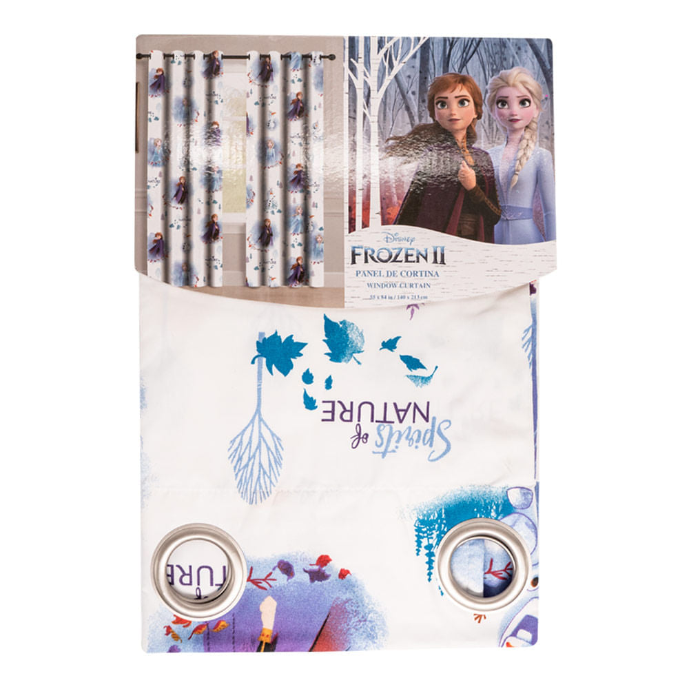 Cortina de Frozen Disney Con Aros de 55" x 84"