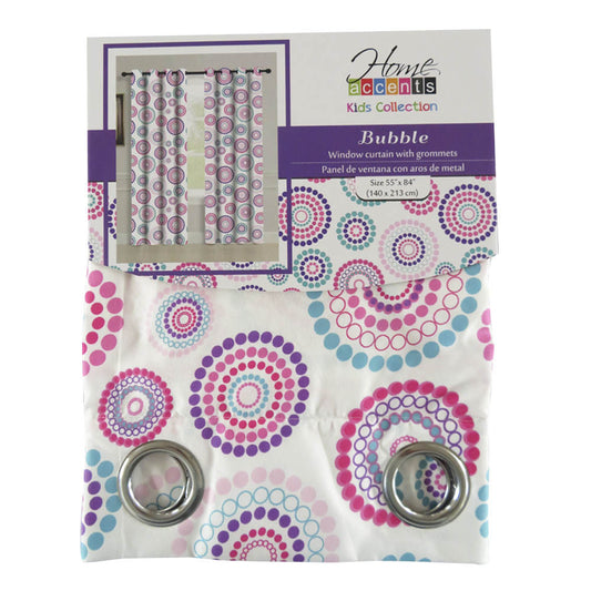 Cortina Bubble Home Accents Con Aros 55" x 84"