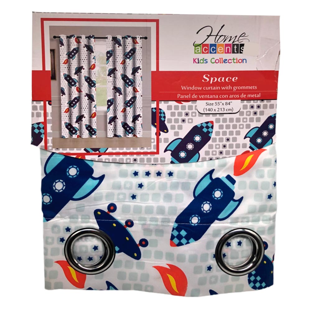 Cortina Home Accents Space Con Aros 55" x 84"