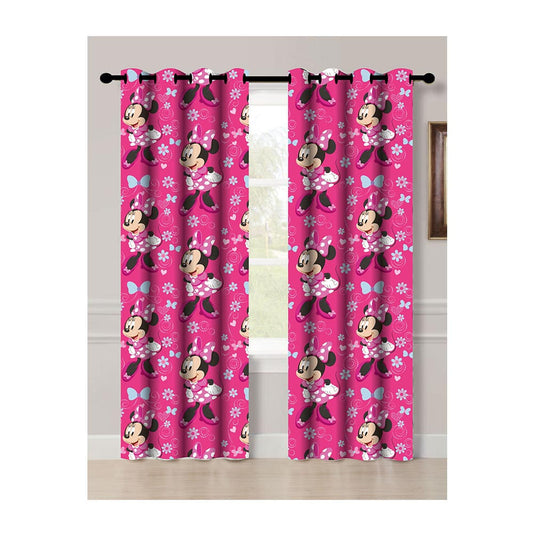 Cortina Disney Minnie Mouse Infantil Con Aros 55" x 84"