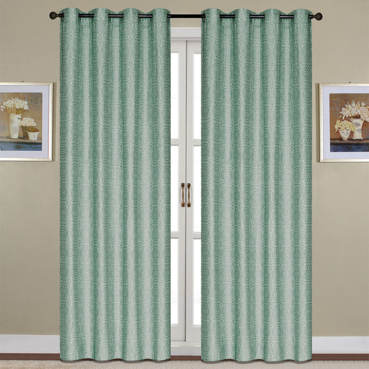 Cortina Home Accents Mara Con Aros 54" x 90" - Azul claro