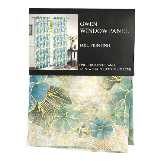 Cortina Luxury Gwen Rod Pocket 54" x 84" - Lima oscuro