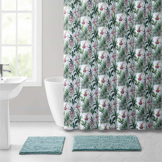 Cortina Para Baño Victoria Classics Haley de Tela 70" x 72"