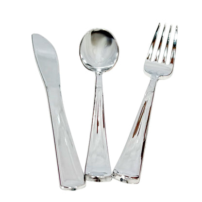 Cubiertos Desechables Lillian Plástico de 24 Piezas