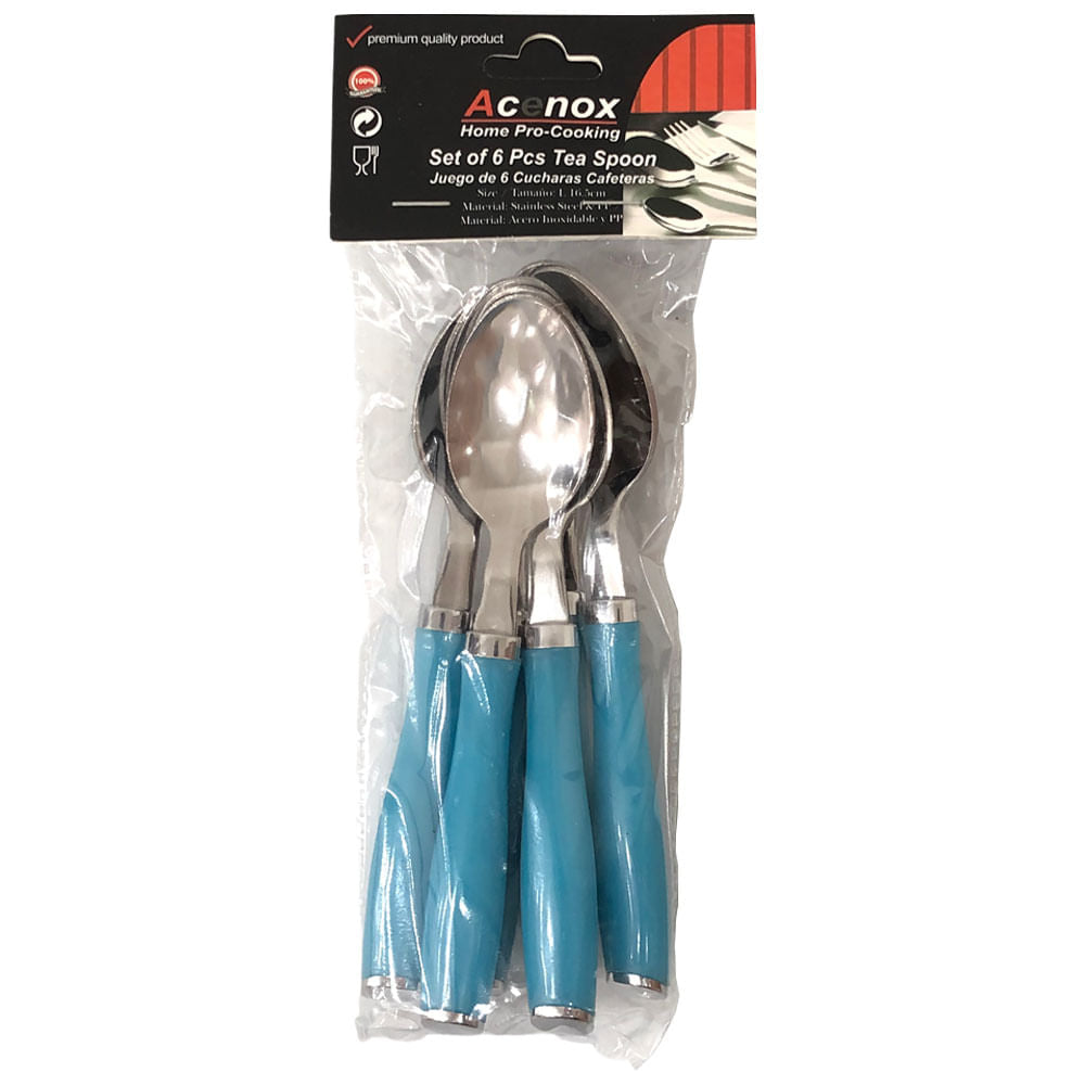 Cucharas Acenox de postre 6 piezas