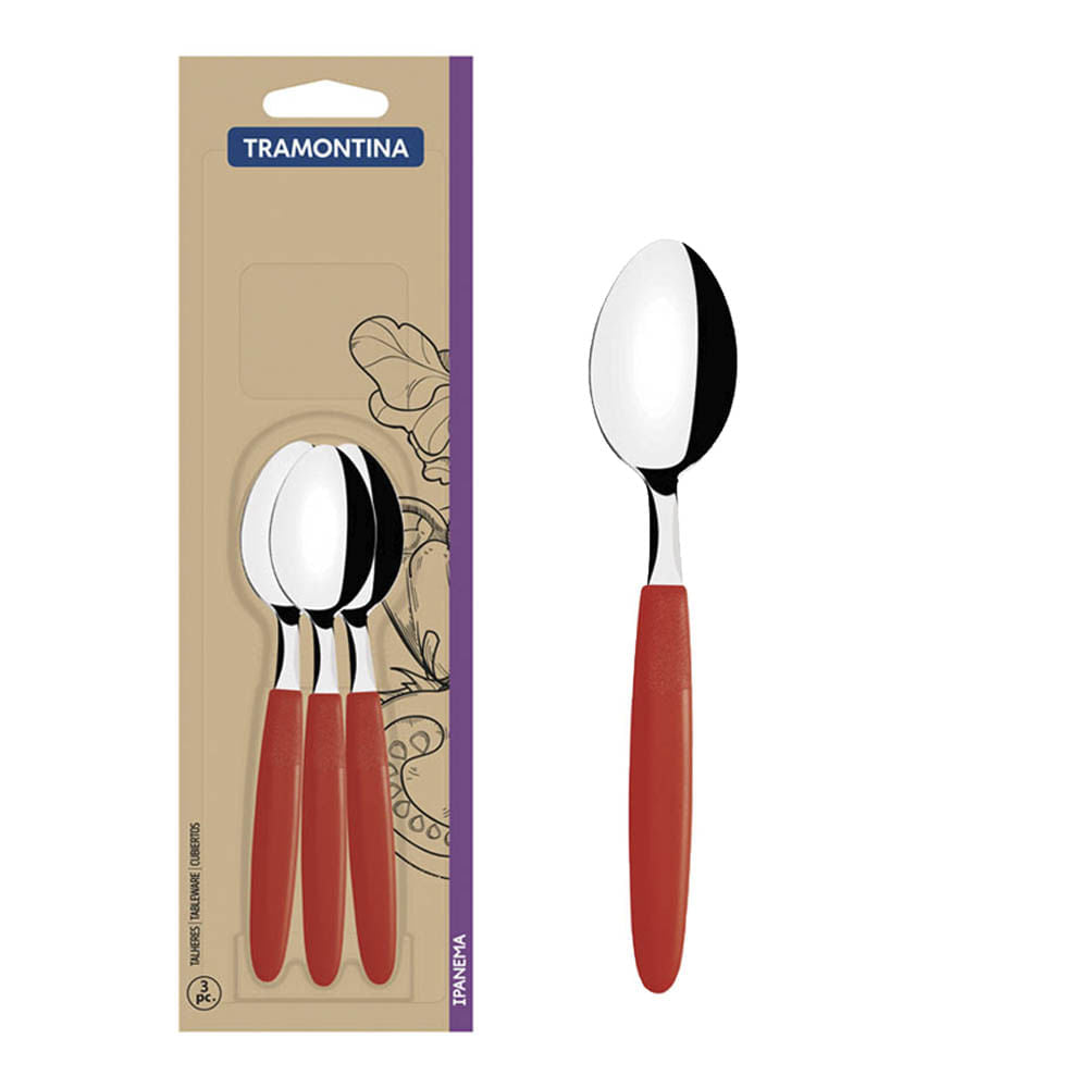 Set De Cucharas Para Té Tramontina De 3 Piezas