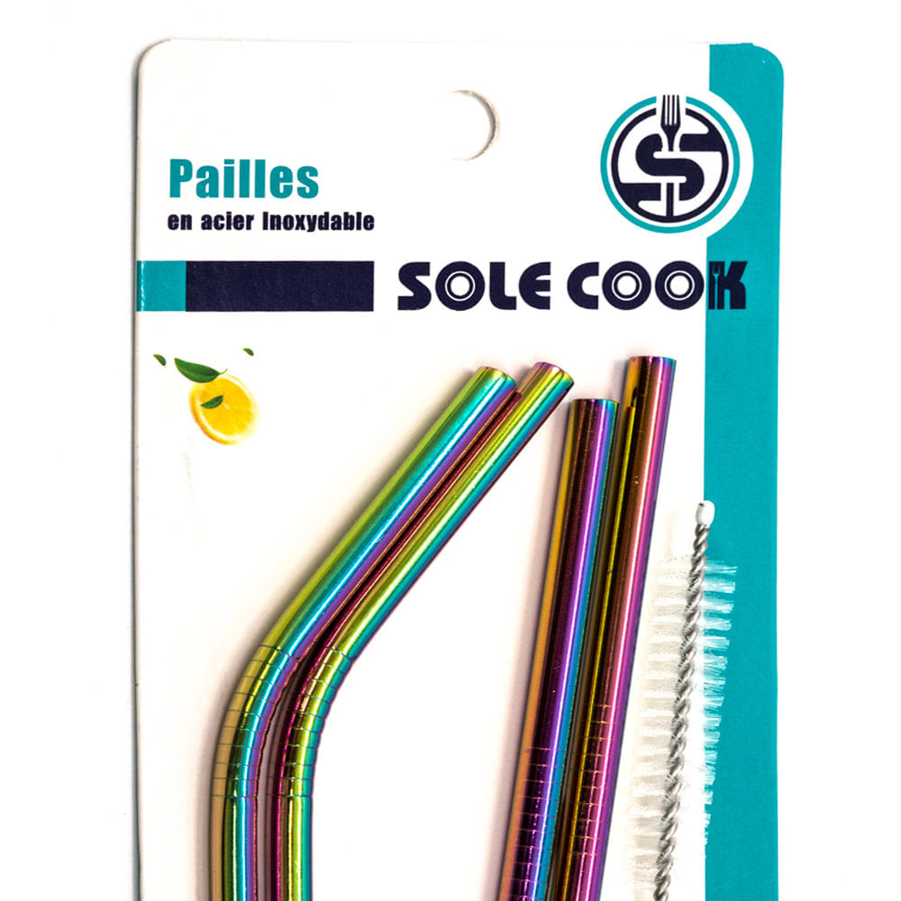 Carrizos de metal Home Elegance 4 Piezas