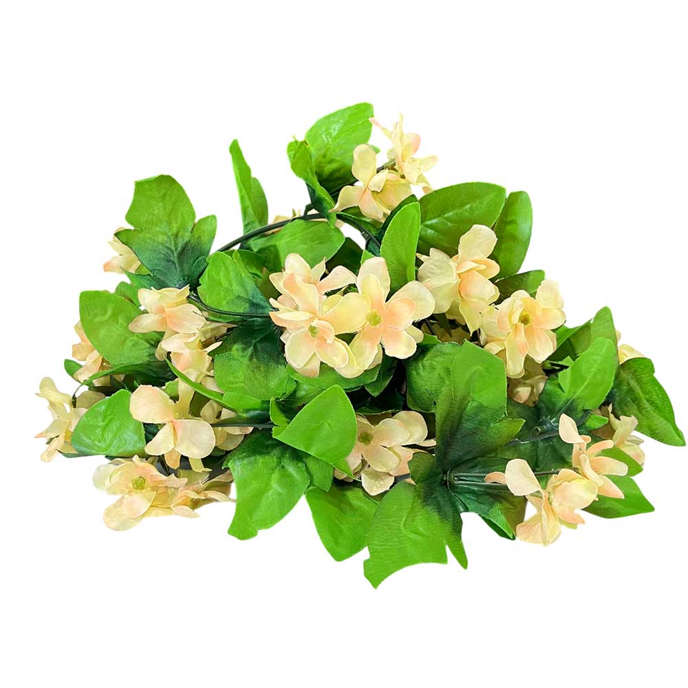 Enredadera Decorativa Home Elegance 80" / Con Flores de Plástico - Surtido