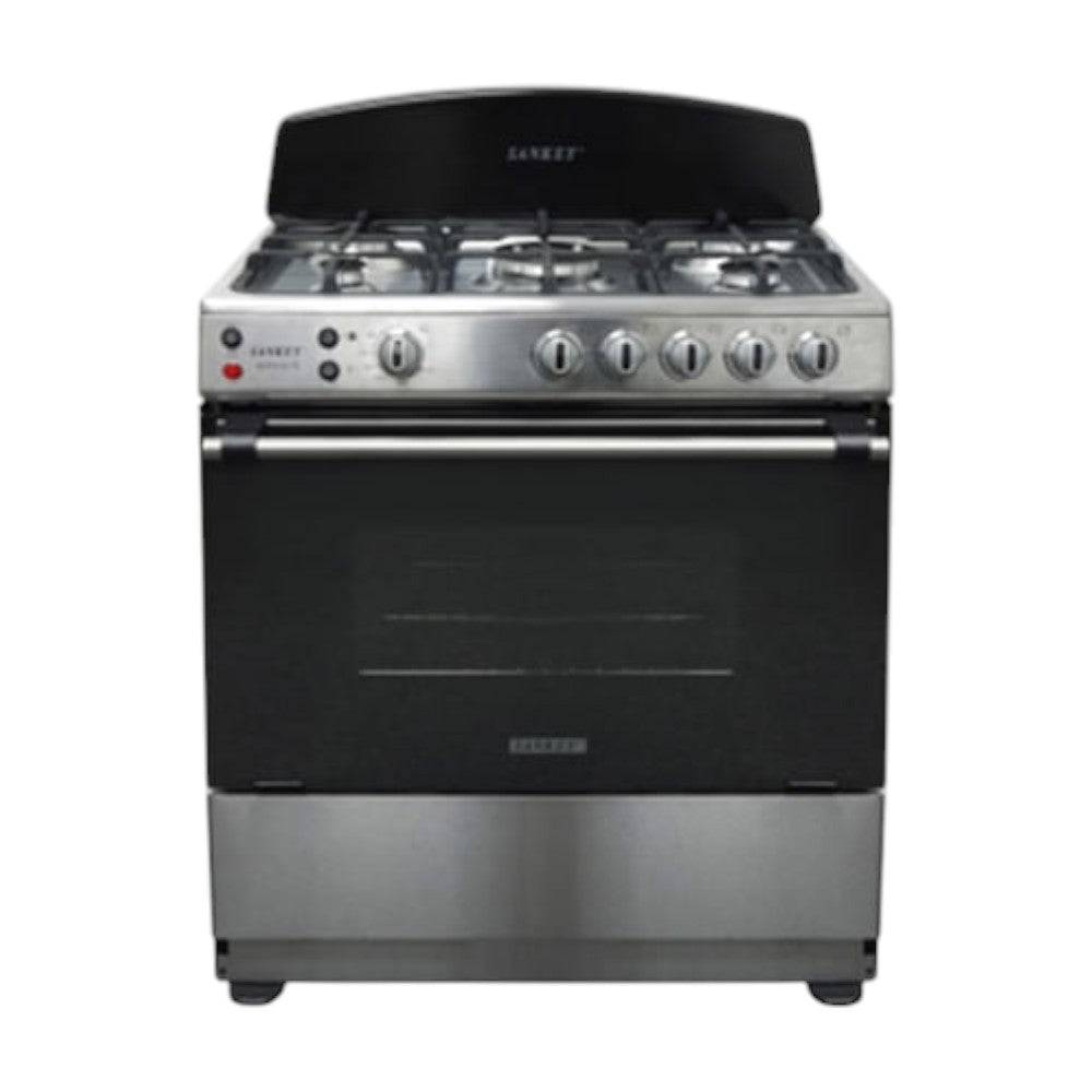 Estufa a Gas Sankey de 30" / 5 Quemadores / Negra