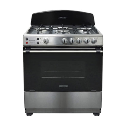 Estufa a Gas Sankey de 30" / 5 Quemadores / Negra