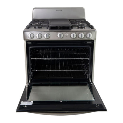 Estufa a Gas Frigidaire de 30" / 6 Quemadores / Acero Inoxidable